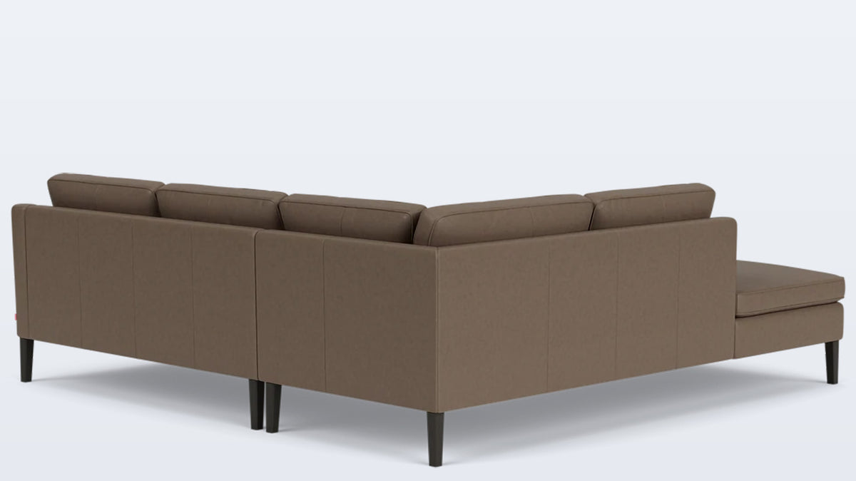 skye 2-piece sectional - leather