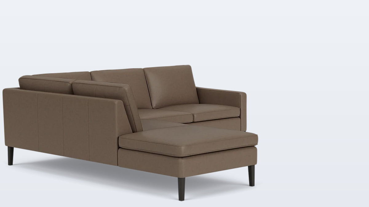 skye 2-piece sectional - leather