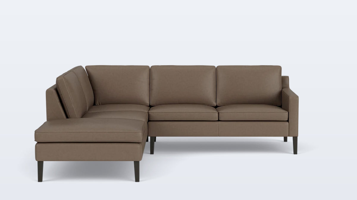 skye 2-piece sectional - leather