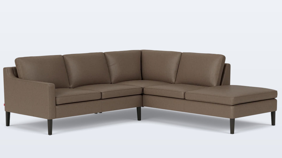 skye 2-piece sectional - leather