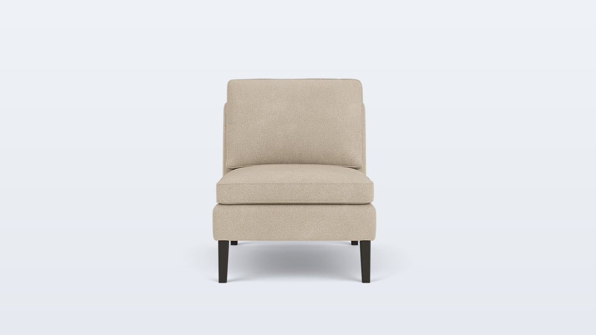 skye armless chair - fabric