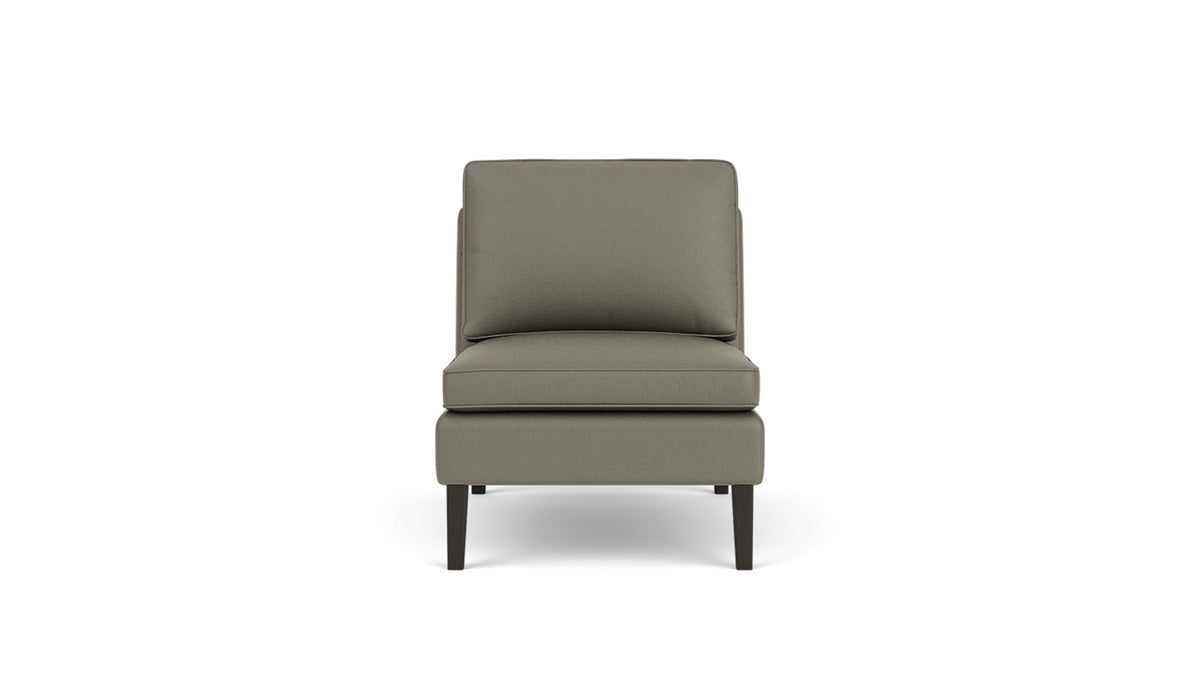 skye armless chair - leather