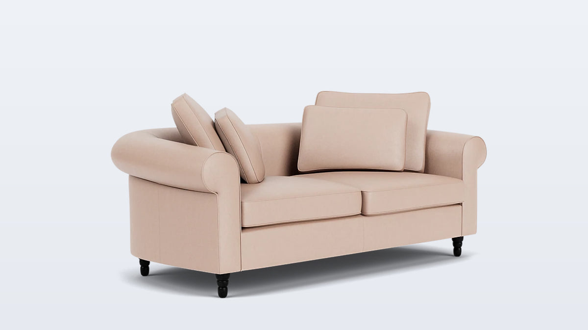 slope loveseat - leather