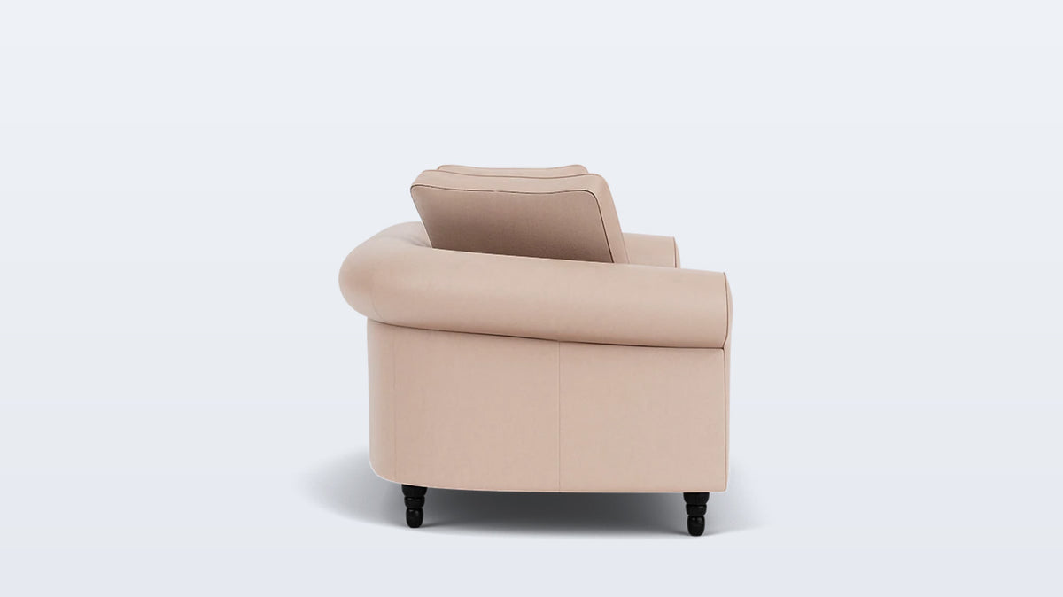 slope loveseat - leather