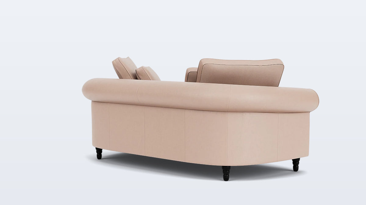 slope loveseat - leather