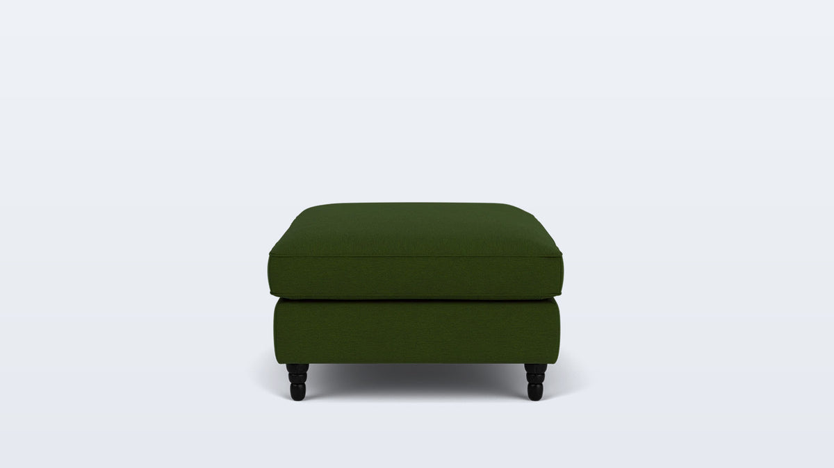 slope rectangular ottoman - fabric