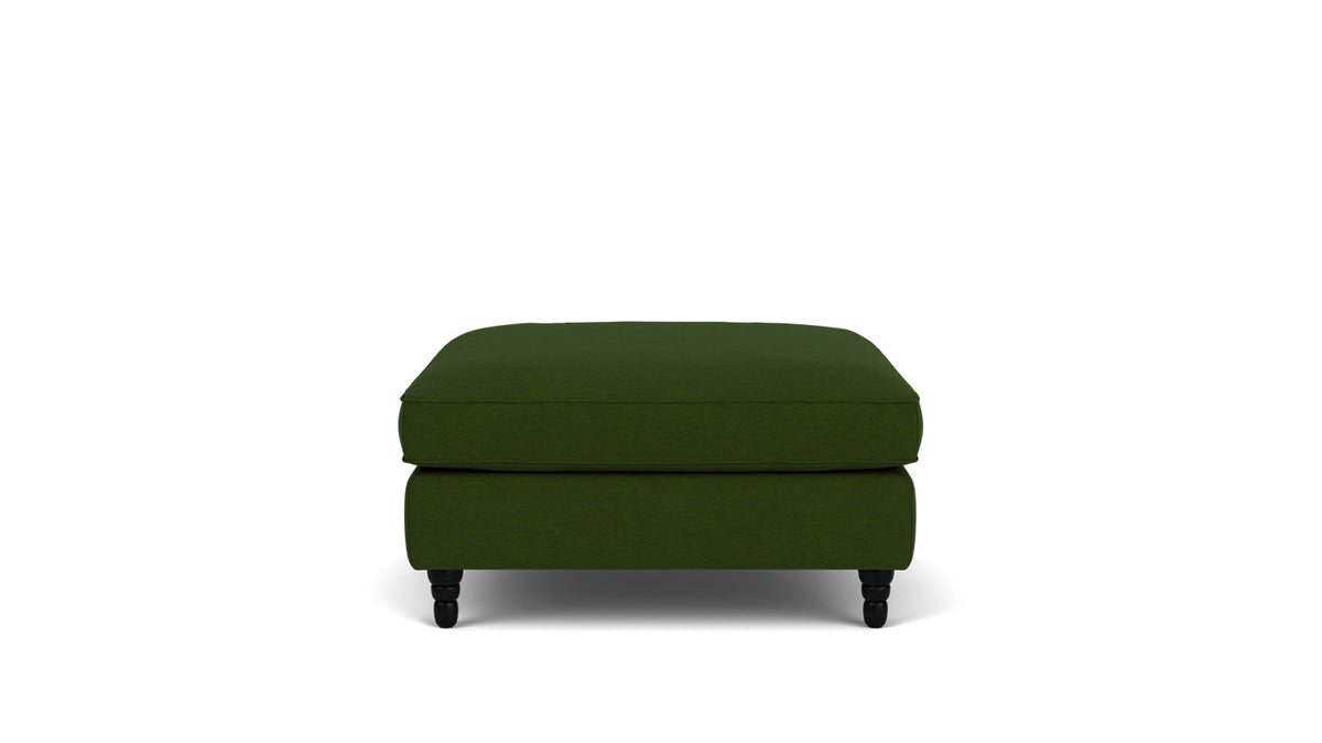 slope rectangular ottoman - fabric