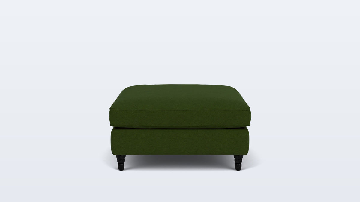 slope square ottoman - fabric