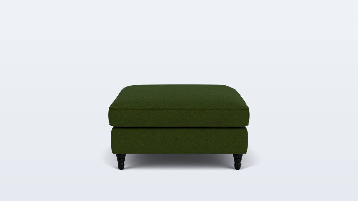 slope square ottoman - fabric