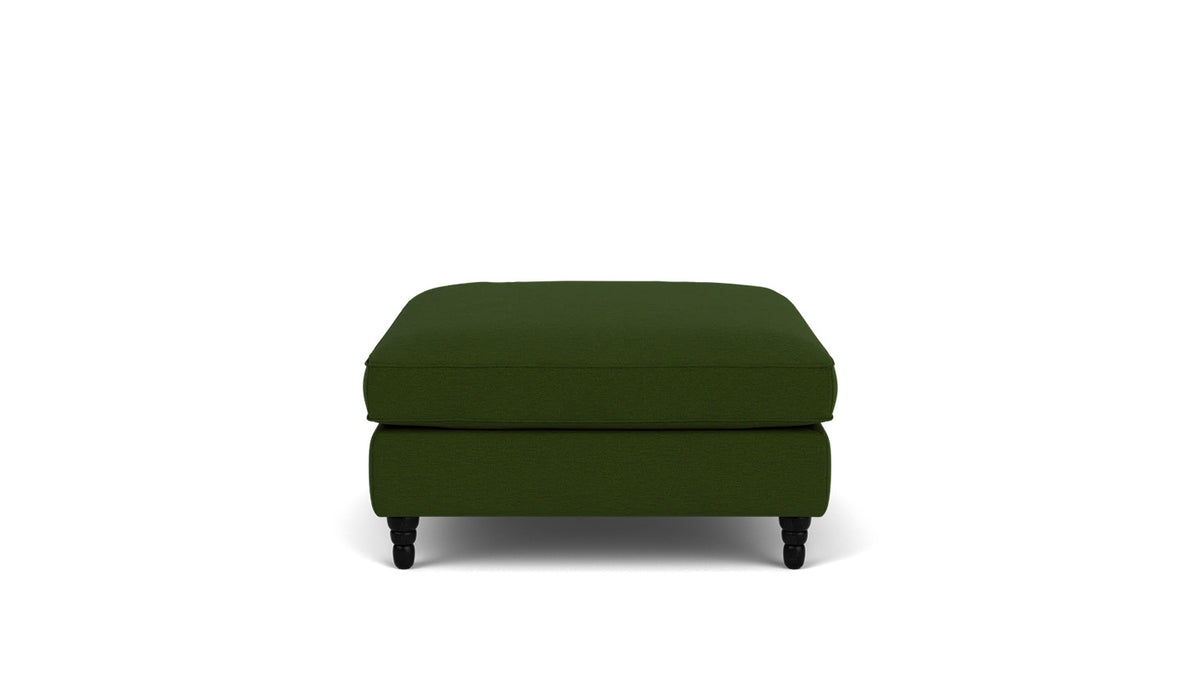 slope square ottoman - fabric