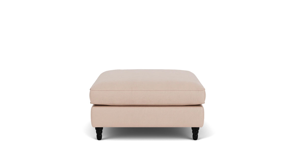 slope square ottoman - leather