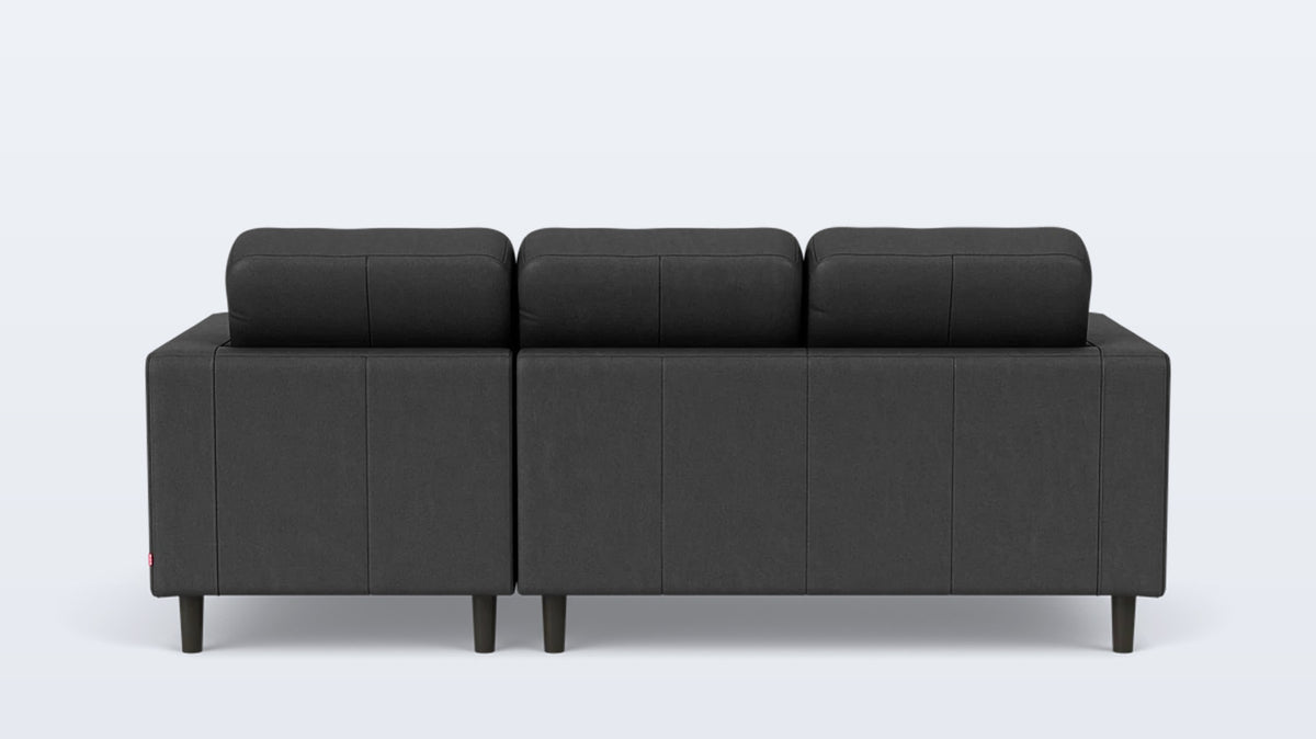 solo 2-piece sectional - leather