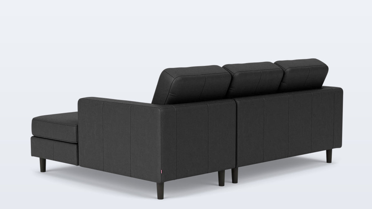 solo 2-piece sectional - leather