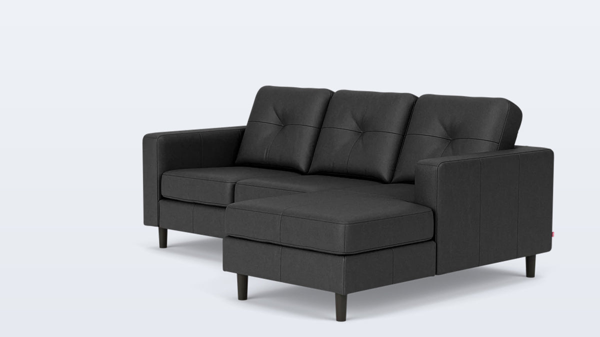 solo 2-piece sectional - leather