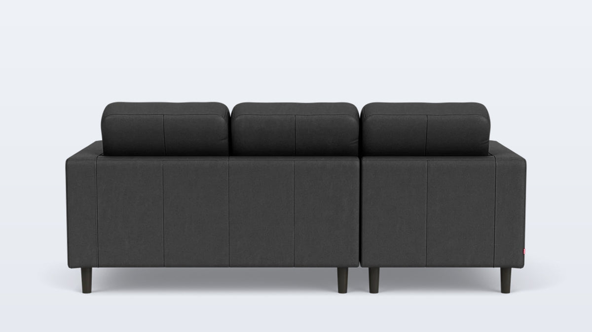 solo 2-piece sectional - leather