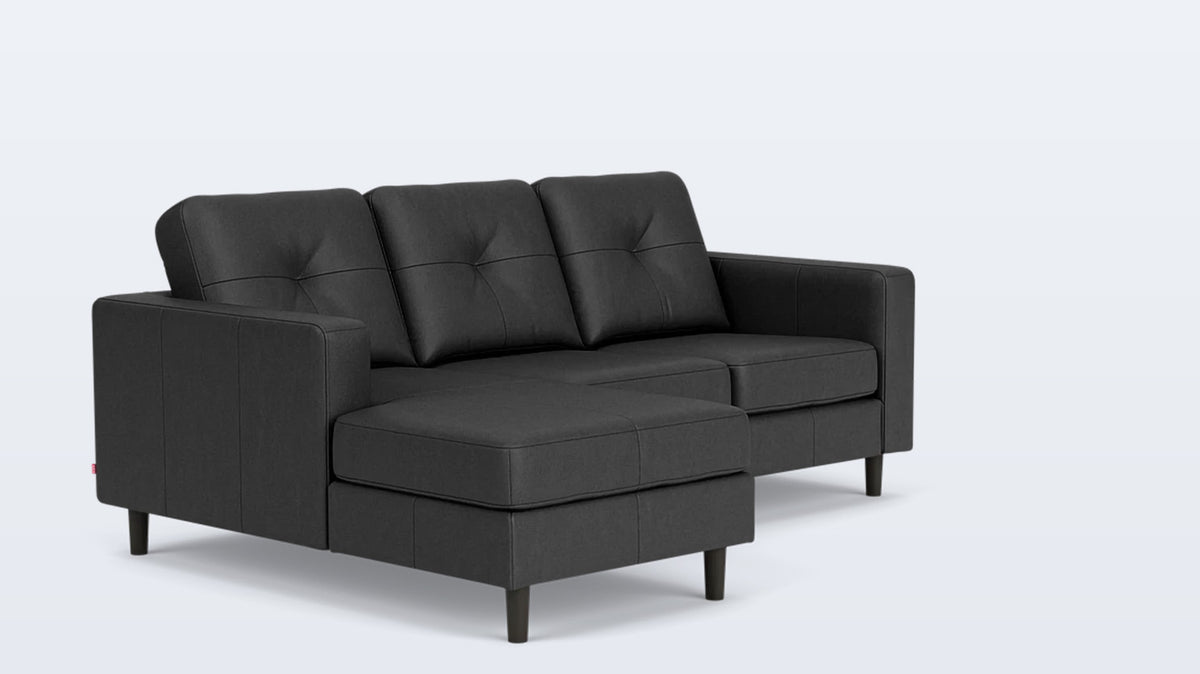 solo 2-piece sectional - leather