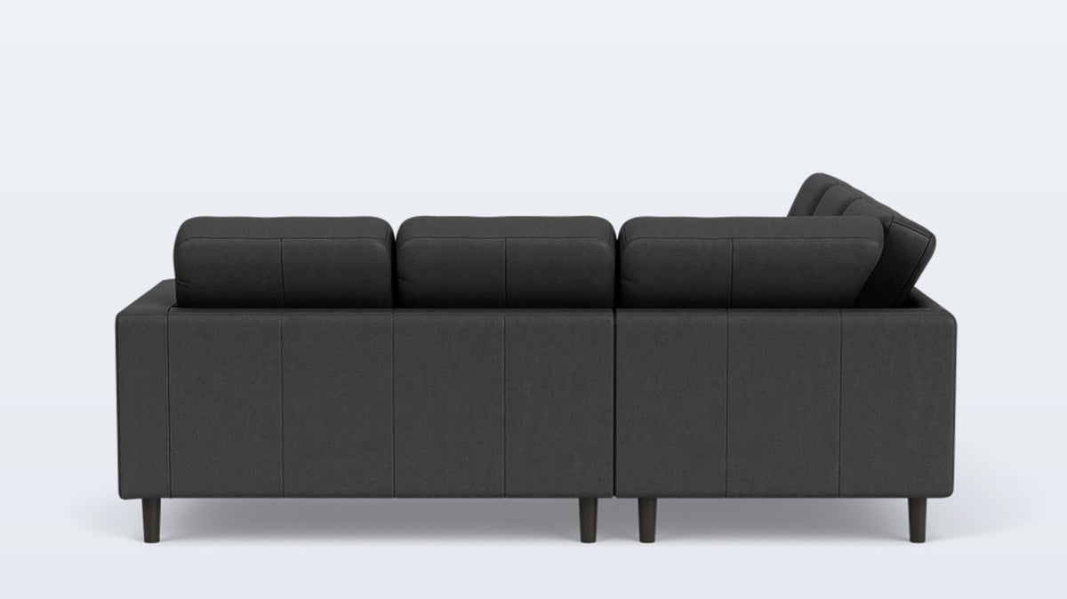 solo 2-piece sectional - leather