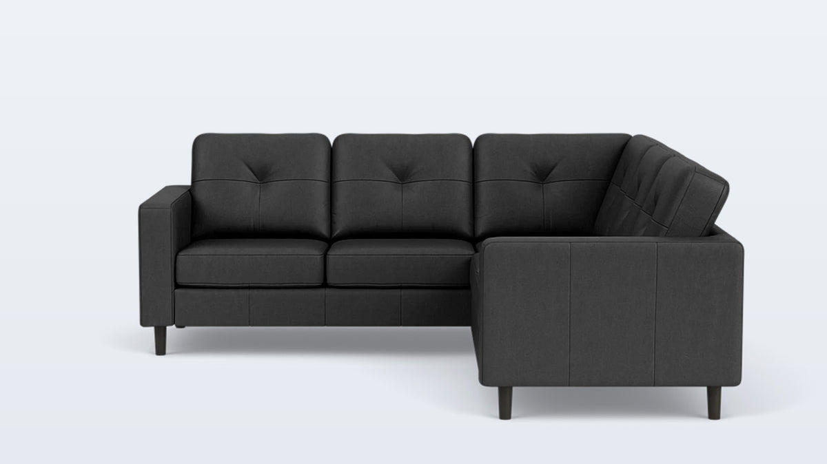 solo 2-piece sectional - leather