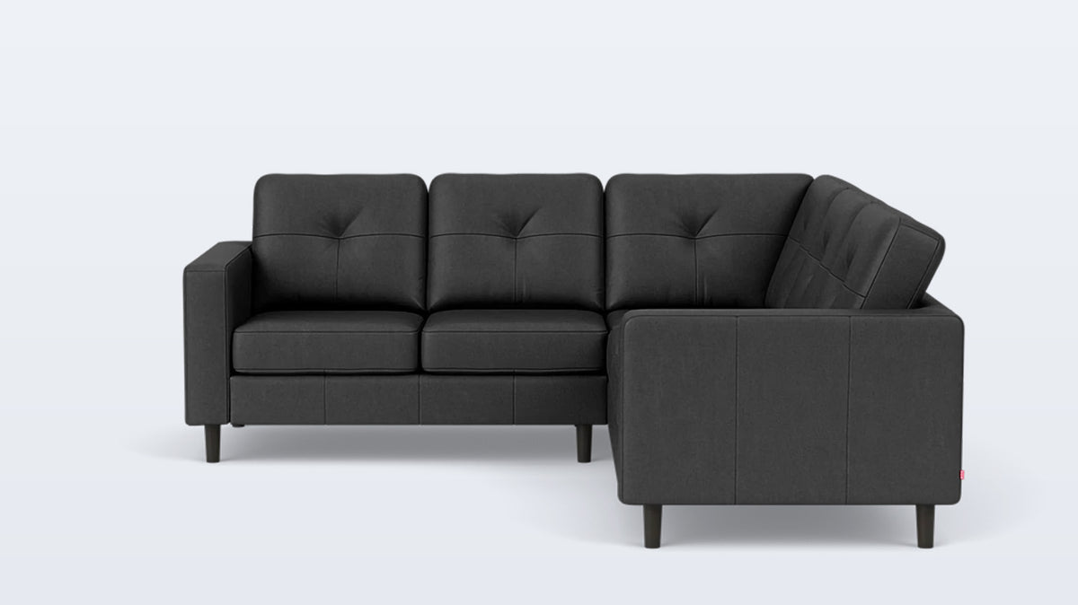 solo 2-piece sectional - leather