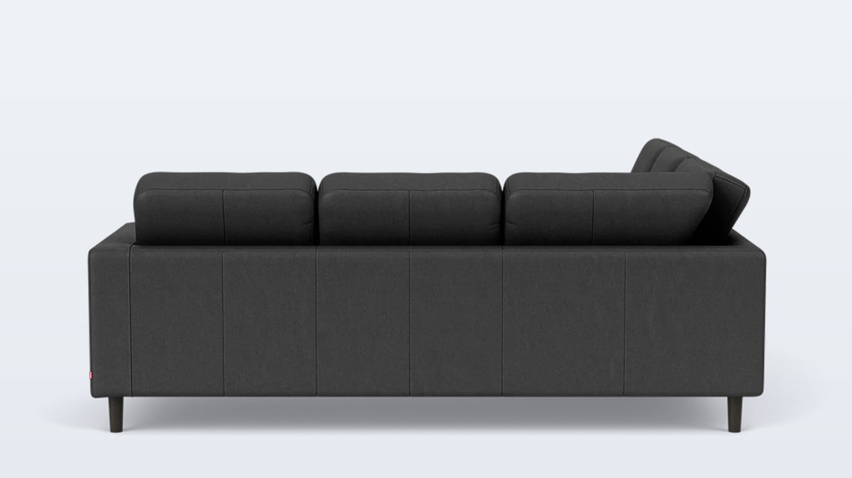 solo 2-piece sectional - leather