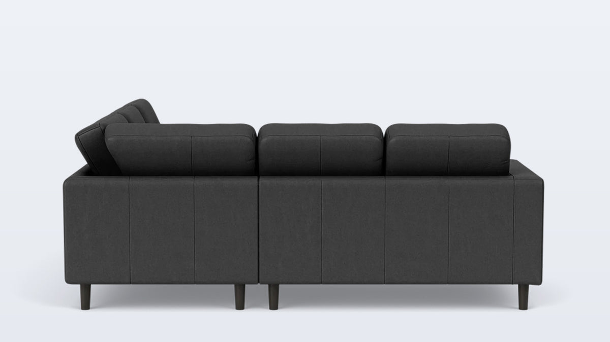 solo 2-piece sectional - leather