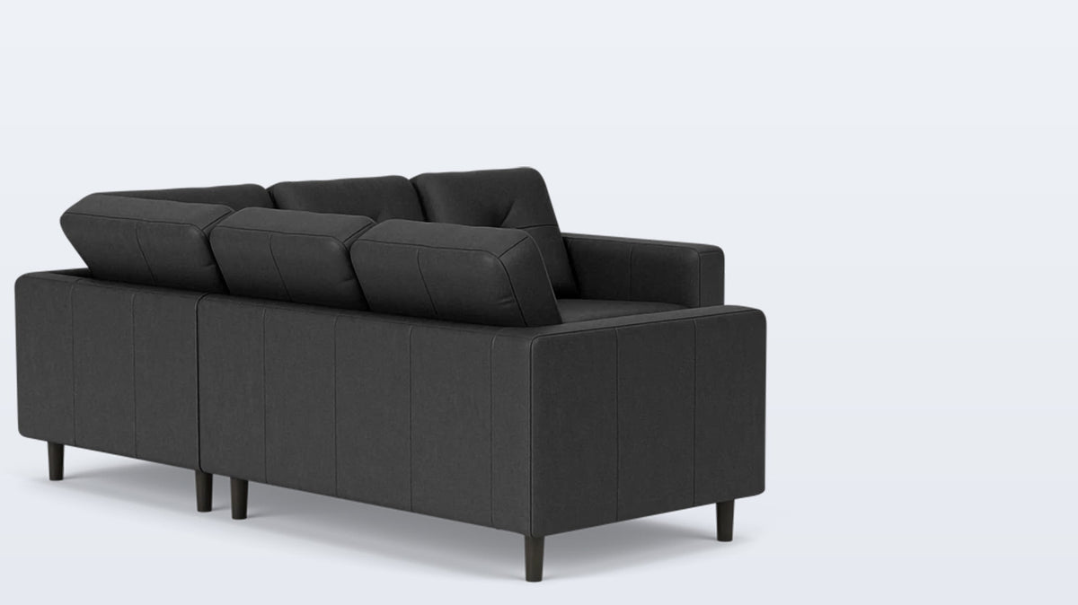 solo 2-piece sectional - leather