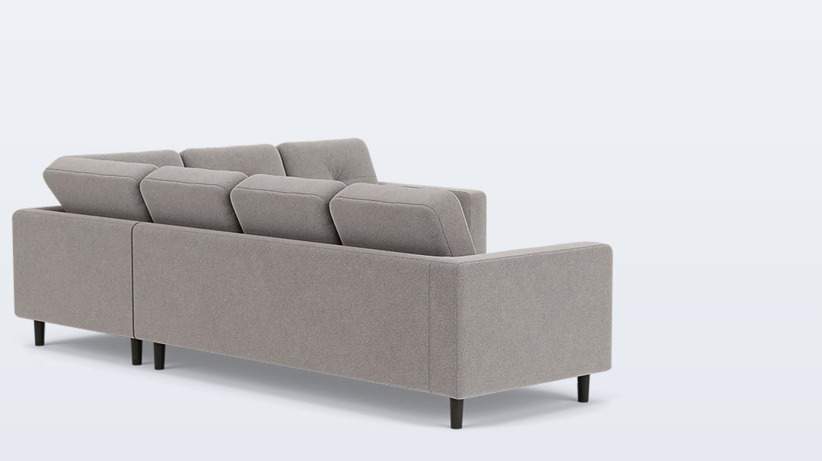 solo 2-piece sectional - fabric