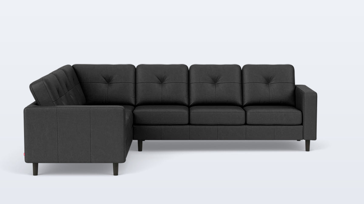 solo 2-piece sectional - leather