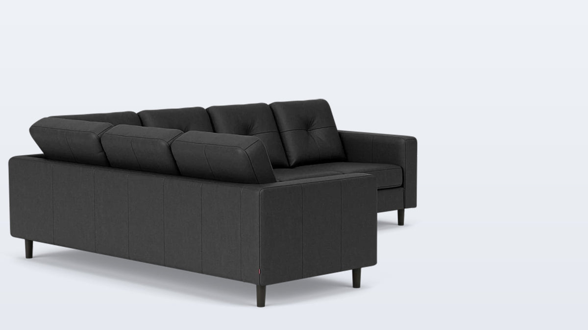 solo 2-piece sectional - leather