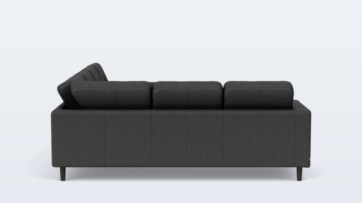 solo 2-piece sectional - leather