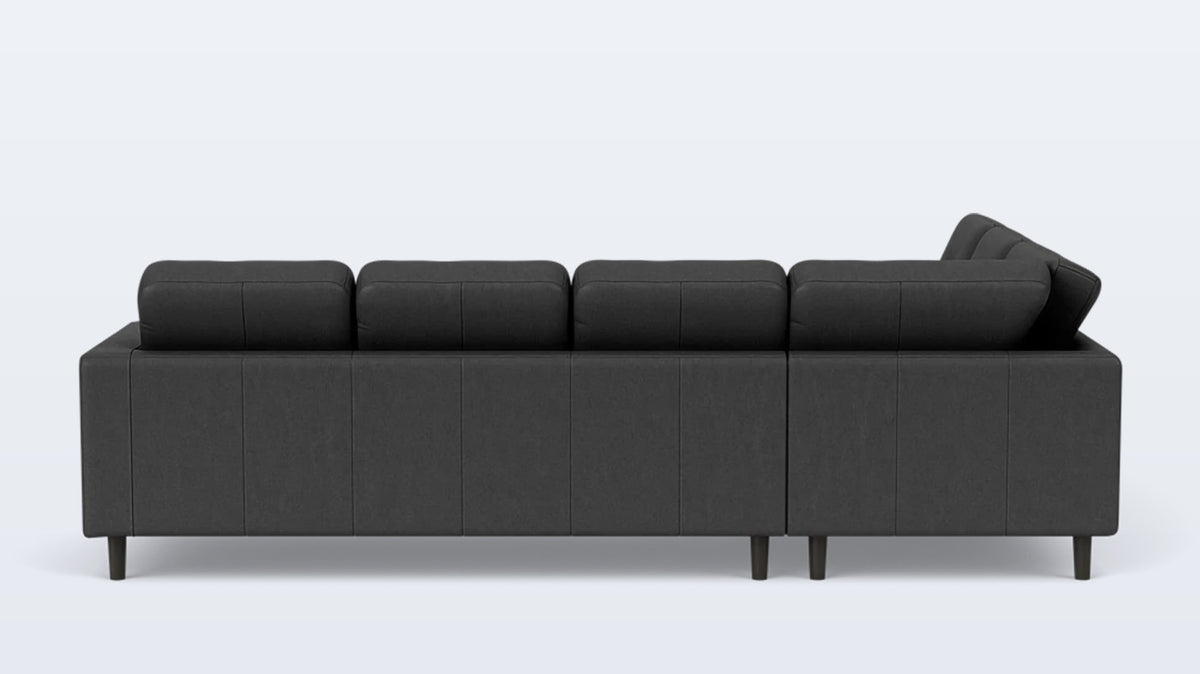 solo 2-piece sectional - leather