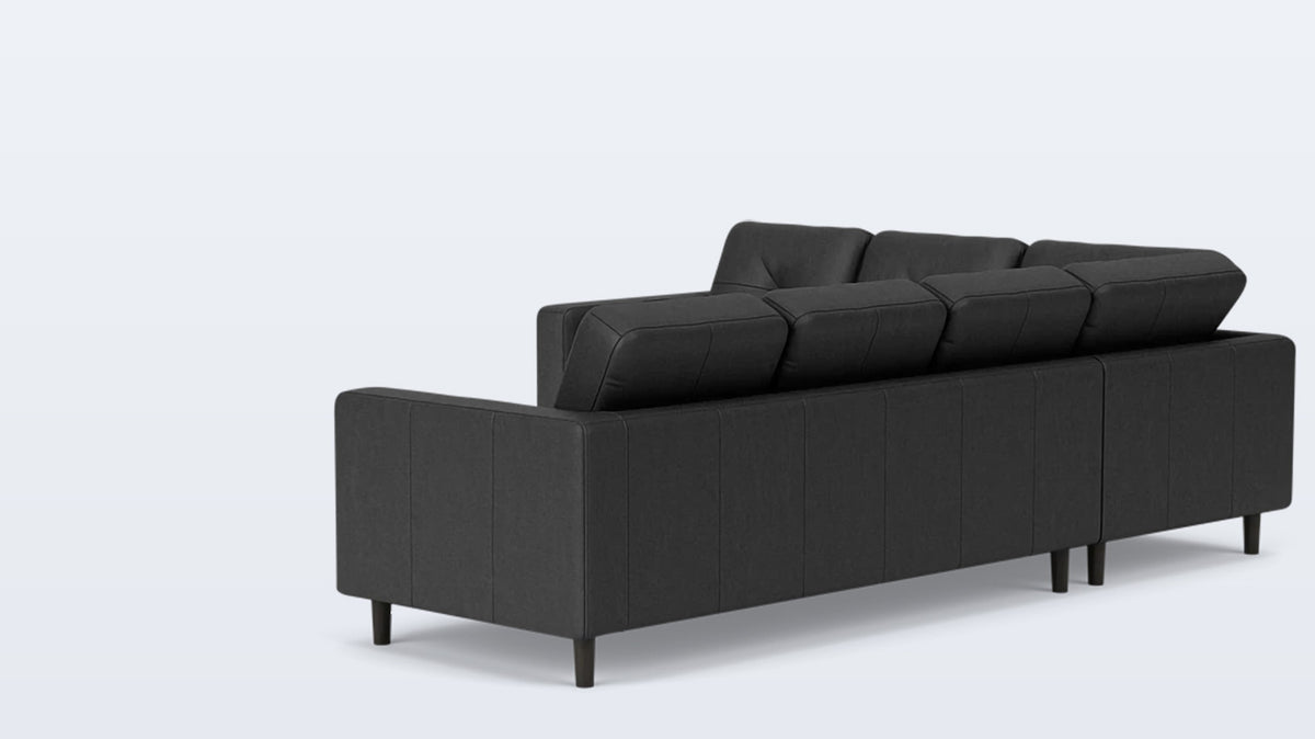 solo 2-piece sectional - leather