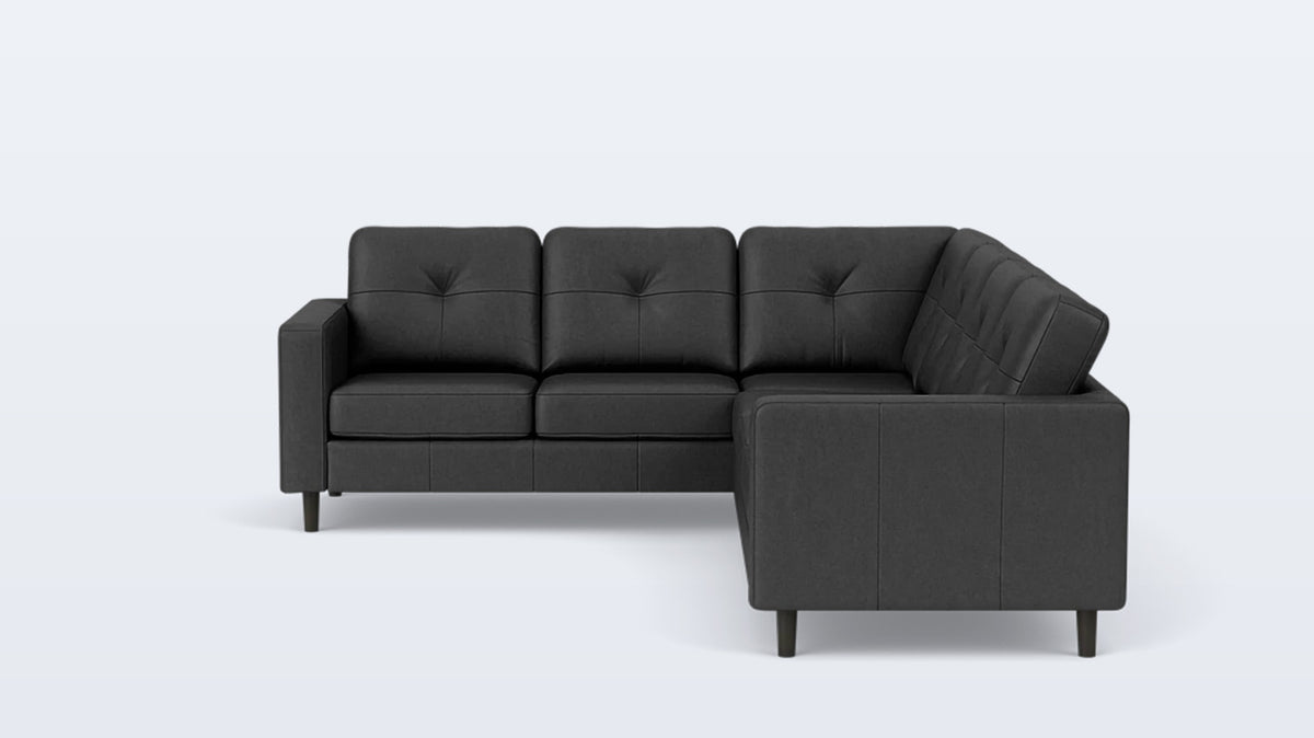 solo 2-piece sectional - leather