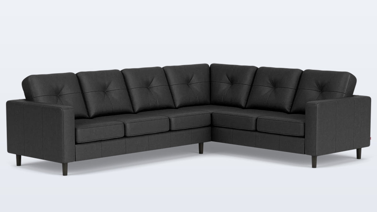 solo 2-piece sectional - leather