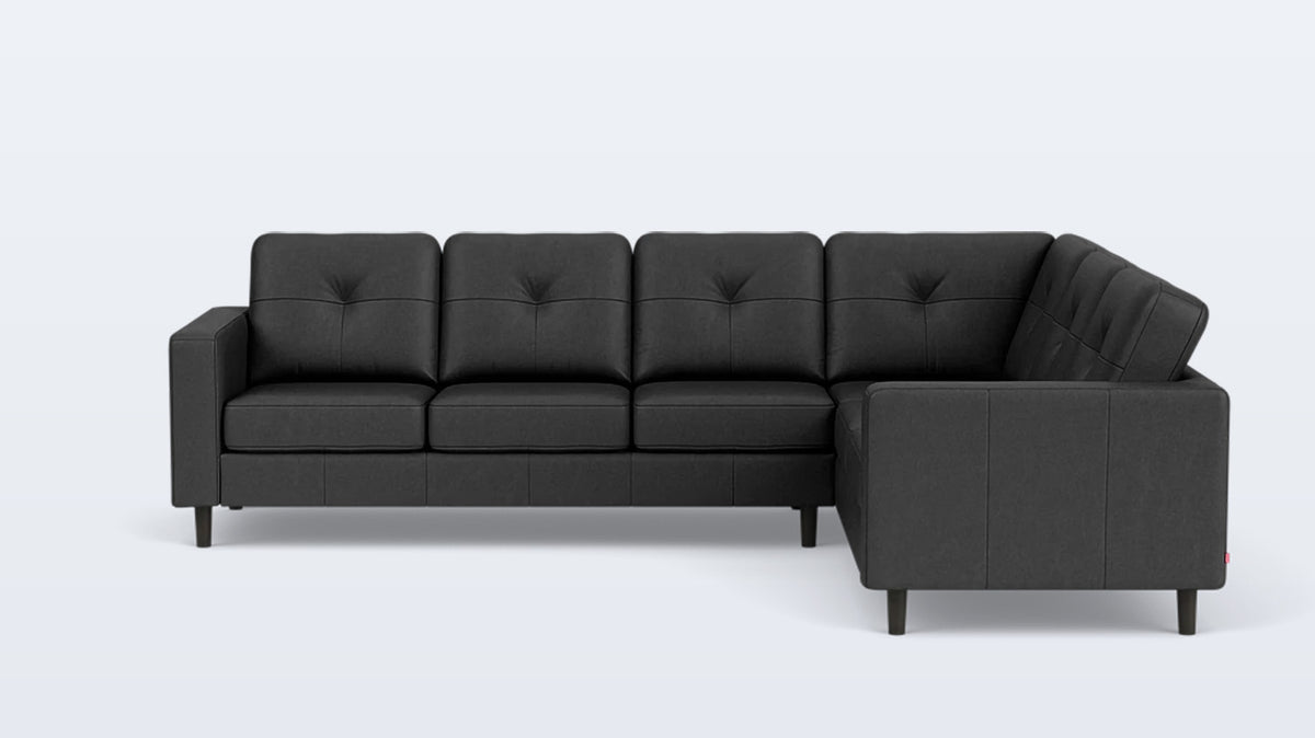 solo 2-piece sectional - leather