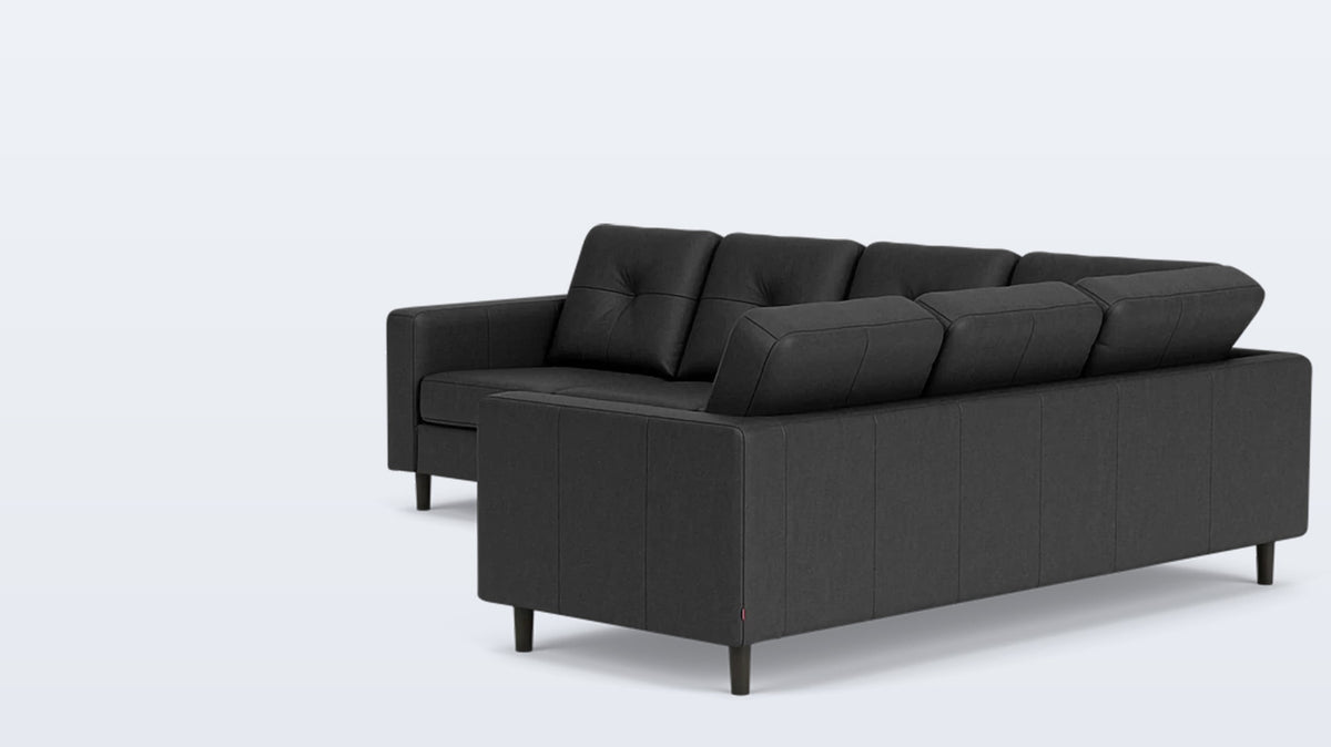 solo 2-piece sectional - leather