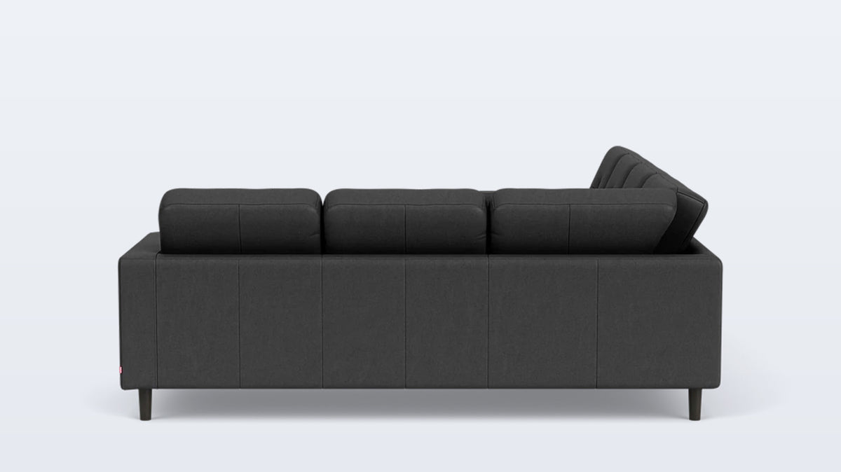 solo 2-piece sectional - leather