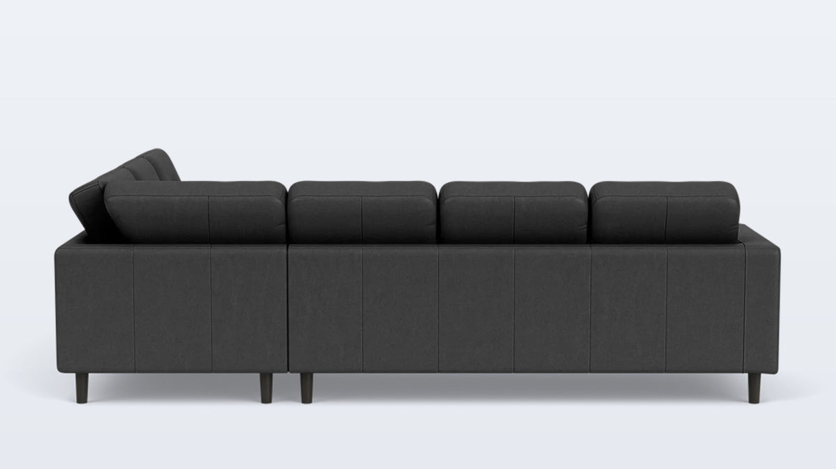 solo 2-piece sectional - leather