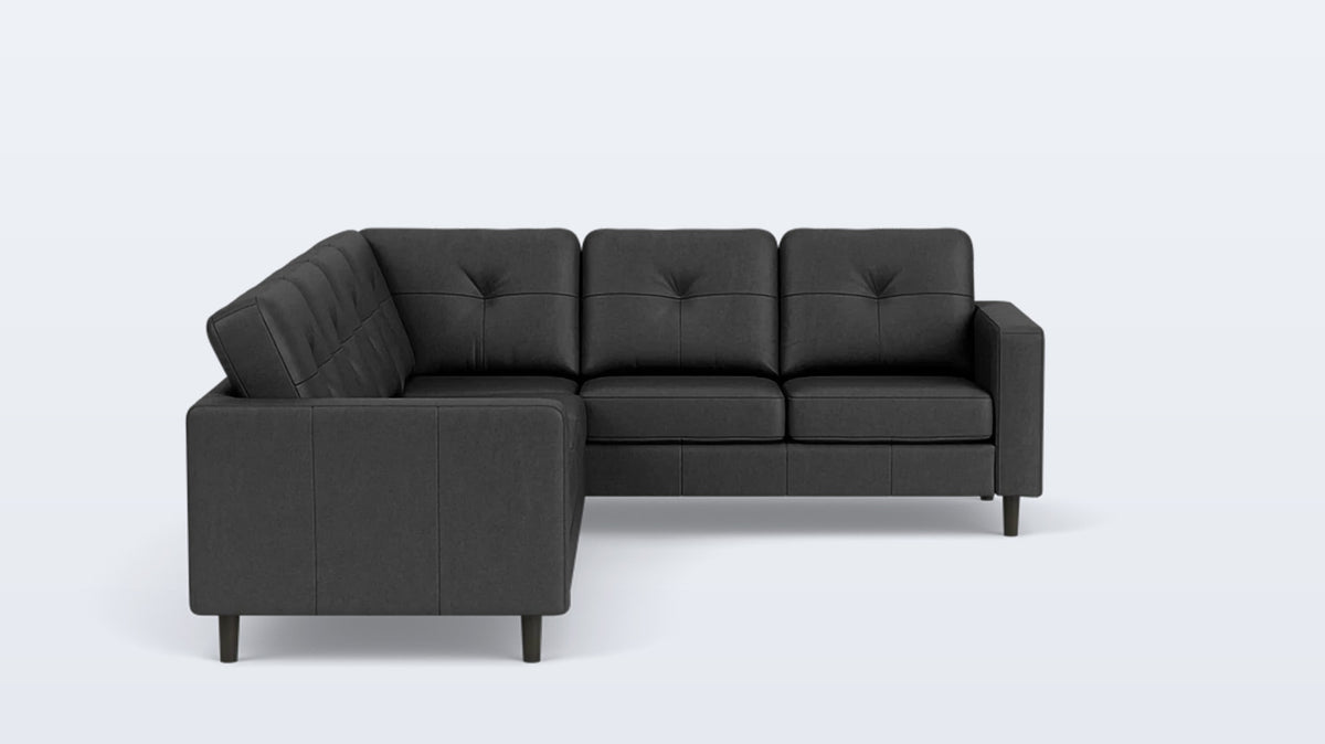 solo 2-piece sectional - leather