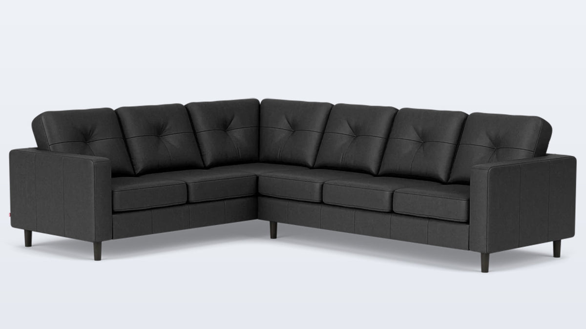 solo 2-piece sectional - leather