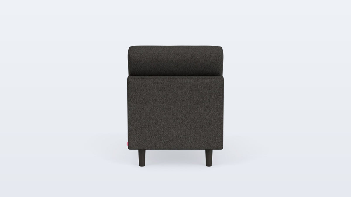 solo armless chair - fabric