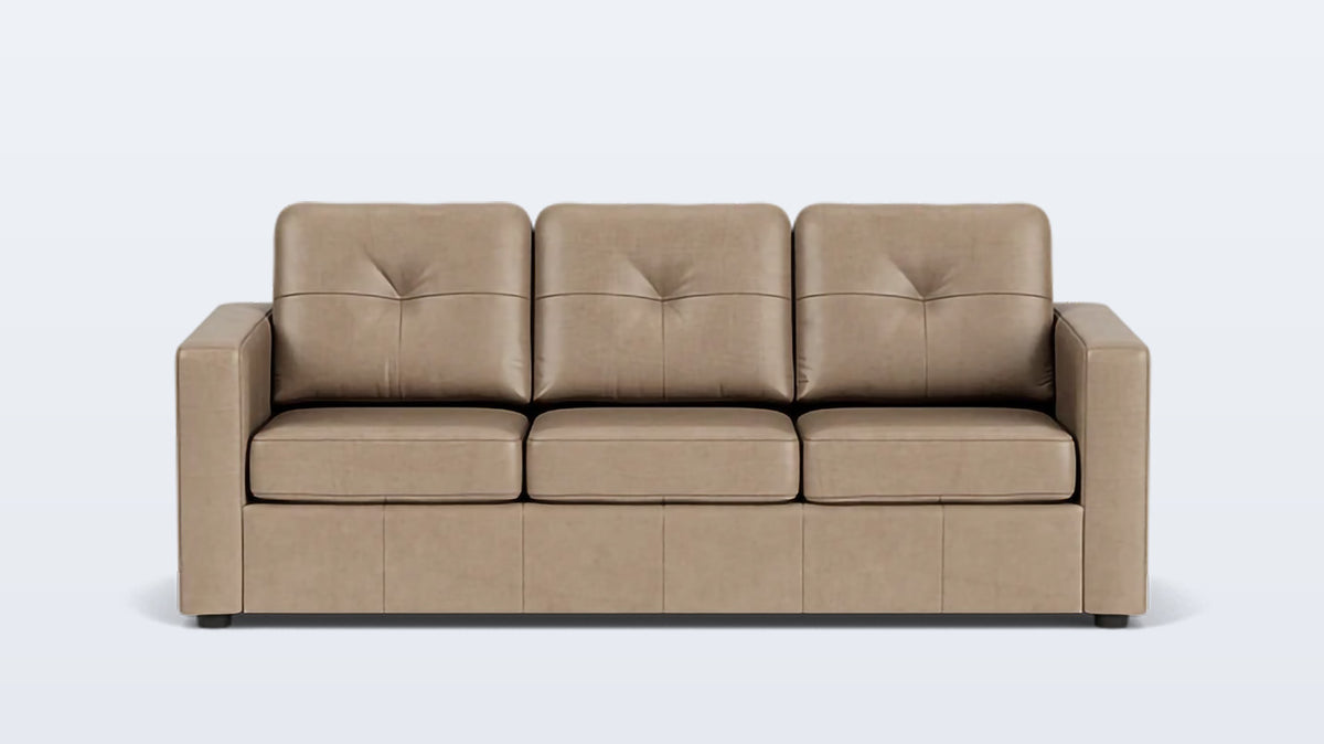 solo sleeper sofa - leather