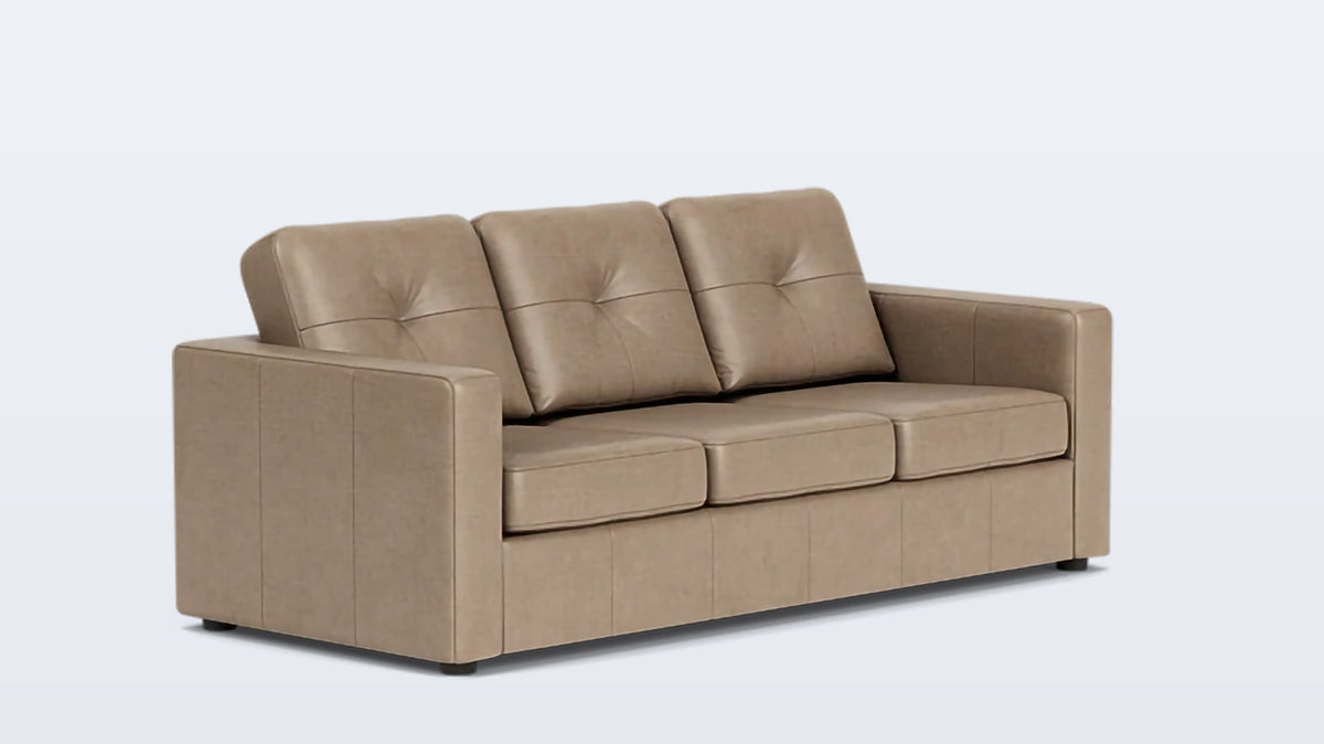 solo sleeper sofa - leather