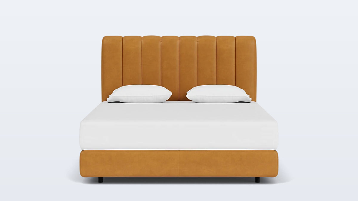 stage bed (channel moon headboard) - leather