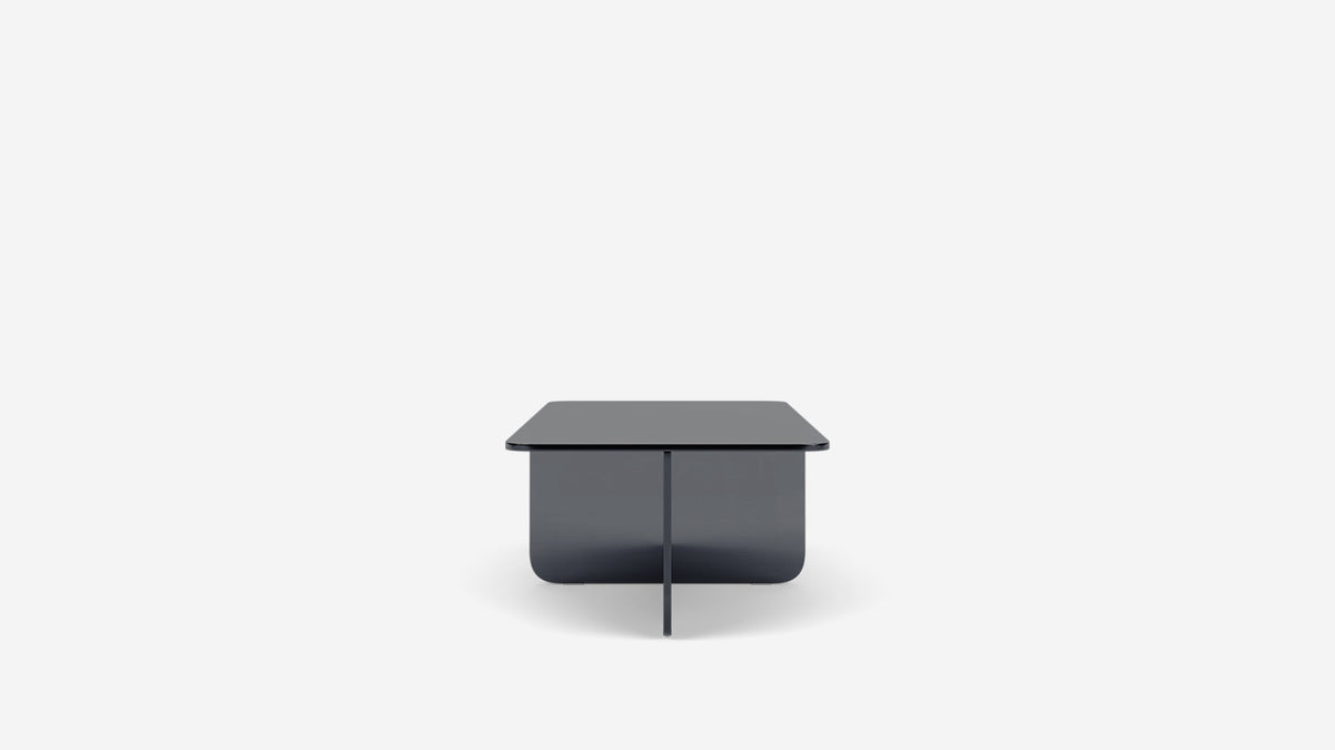 verre rectangular coffee table