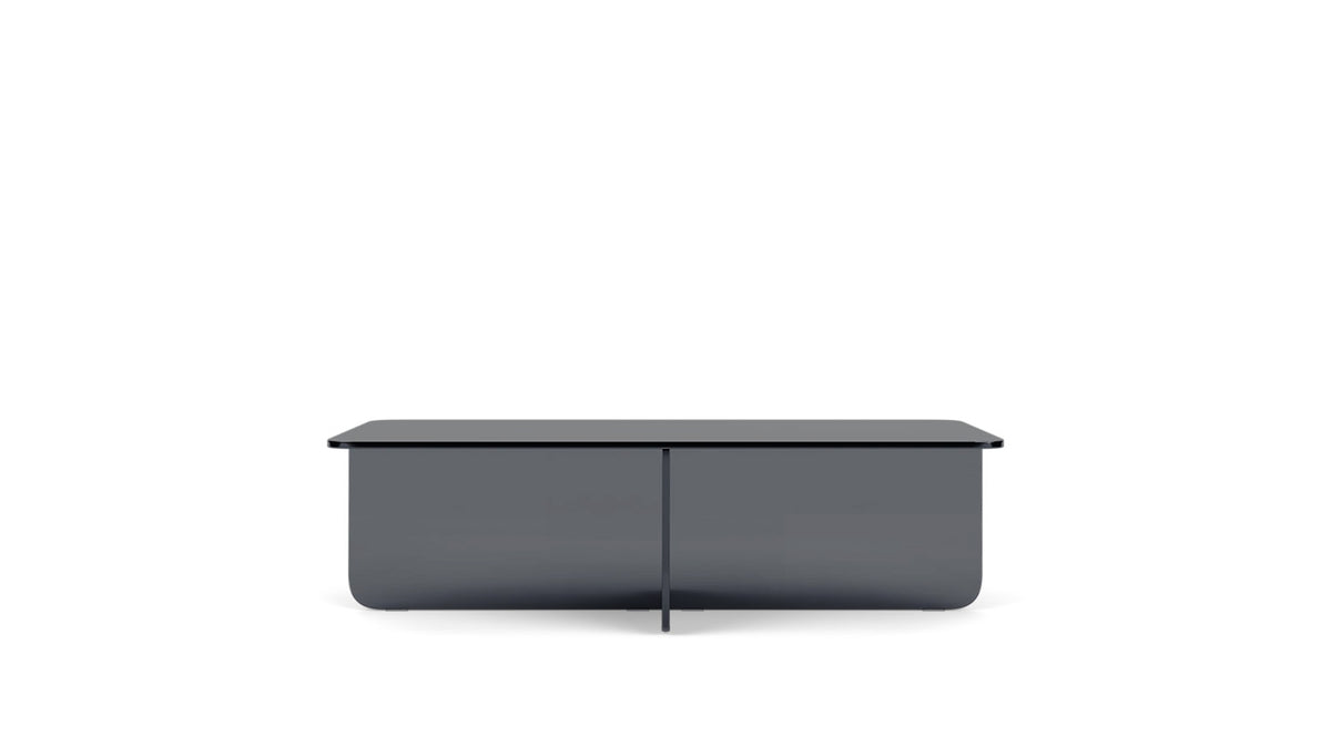 verre rectangular coffee table