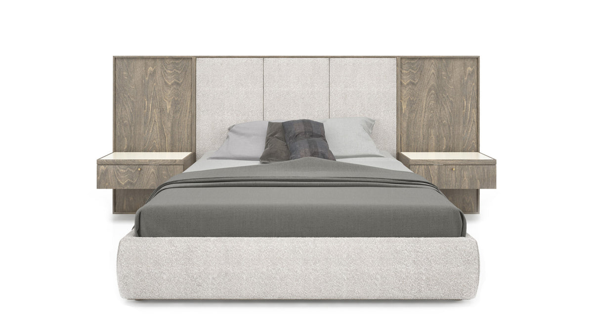 wellington extended bed (upholstered headboard &amp; platform)