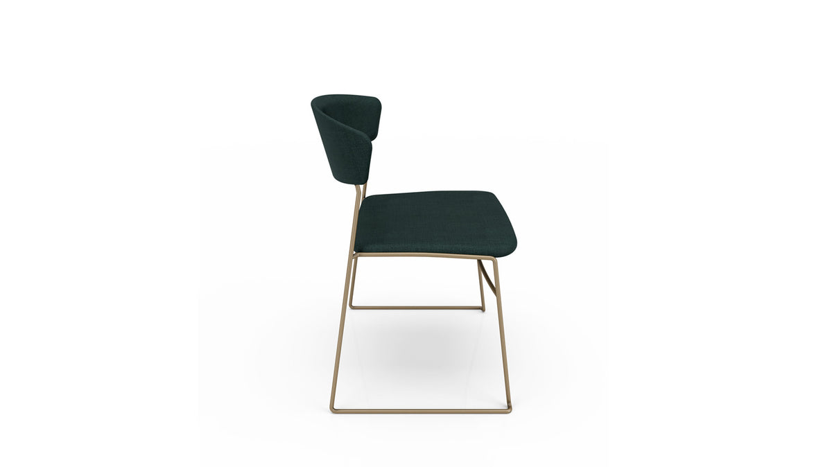 wolfgang metal dining chair