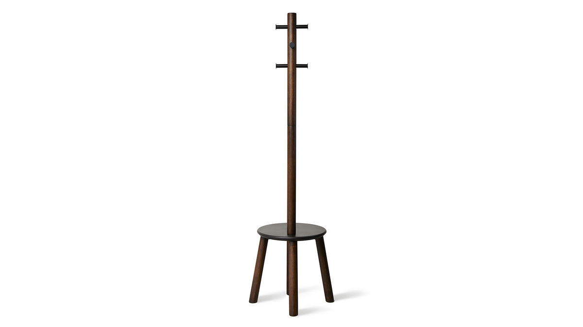pillar stool/coat rack