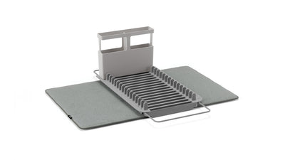 udry over the sink dish rack with drying mat